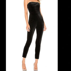 Revolve Superdown Xandra velvet  jumpsuit, NWT, size XXS